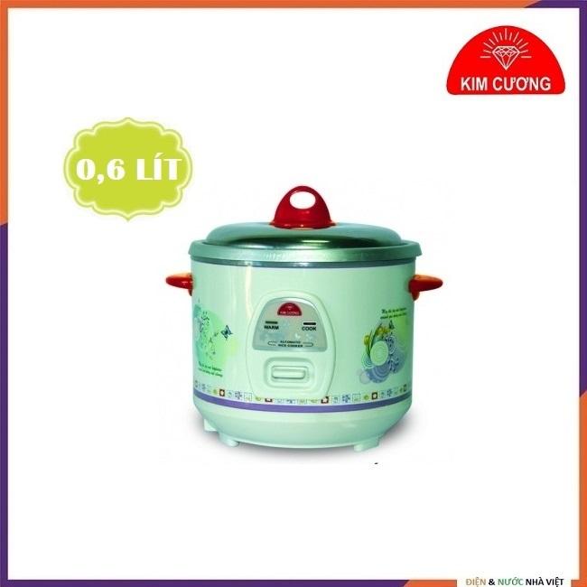 NỒI CƠM ĐIỆN TỰ ĐỘNG 0,6 LÍT KIM CƯƠNG 0.6LB ( NẮP RỜI - 350W )