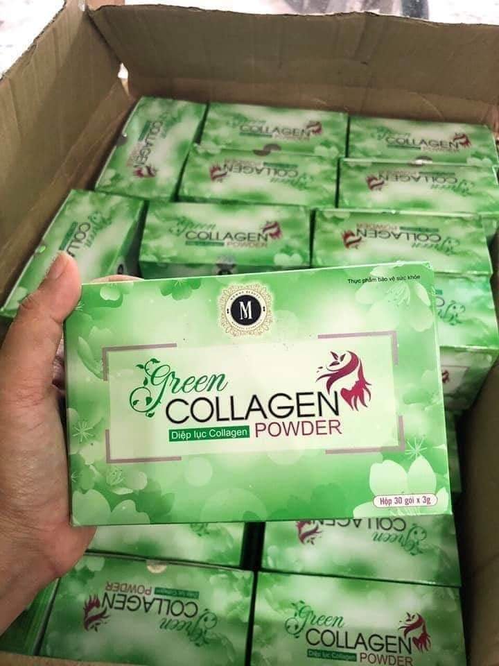 Diệp lục collagen - hộp 10 gói