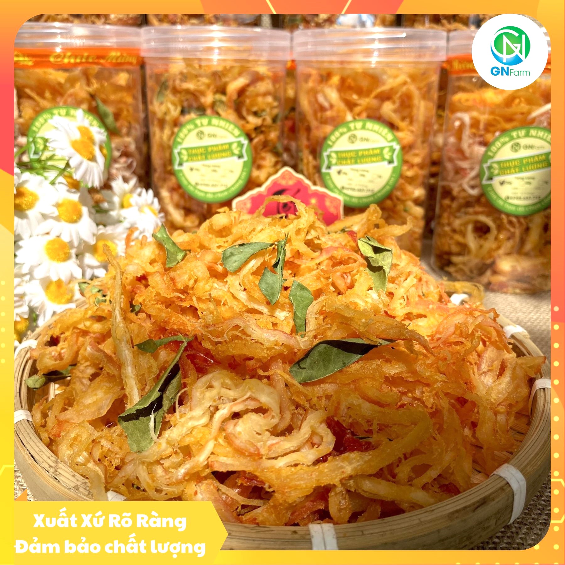 Mực Xé Sợi Sốt Thái Tomyum Cay Đậm Vị Ăn Là Ngon Loại Đặc Biệt - 250g/500g