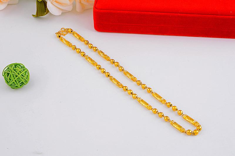 Dây Chuyền Nam Nữ Mạ Vàng 18k Cao Cấp Dây Được Thiết Kế Sang Trọng - ITALY ( Ống Rồng - Ống Trúc )