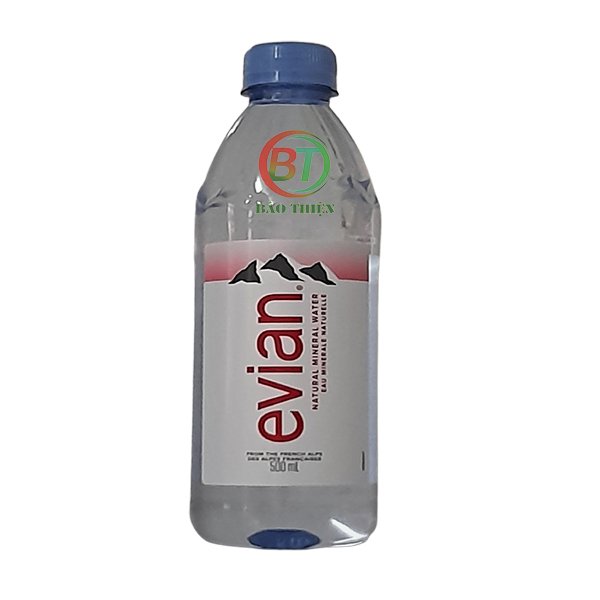 Nước khoáng đóng chai Evian Pháp 500ml
