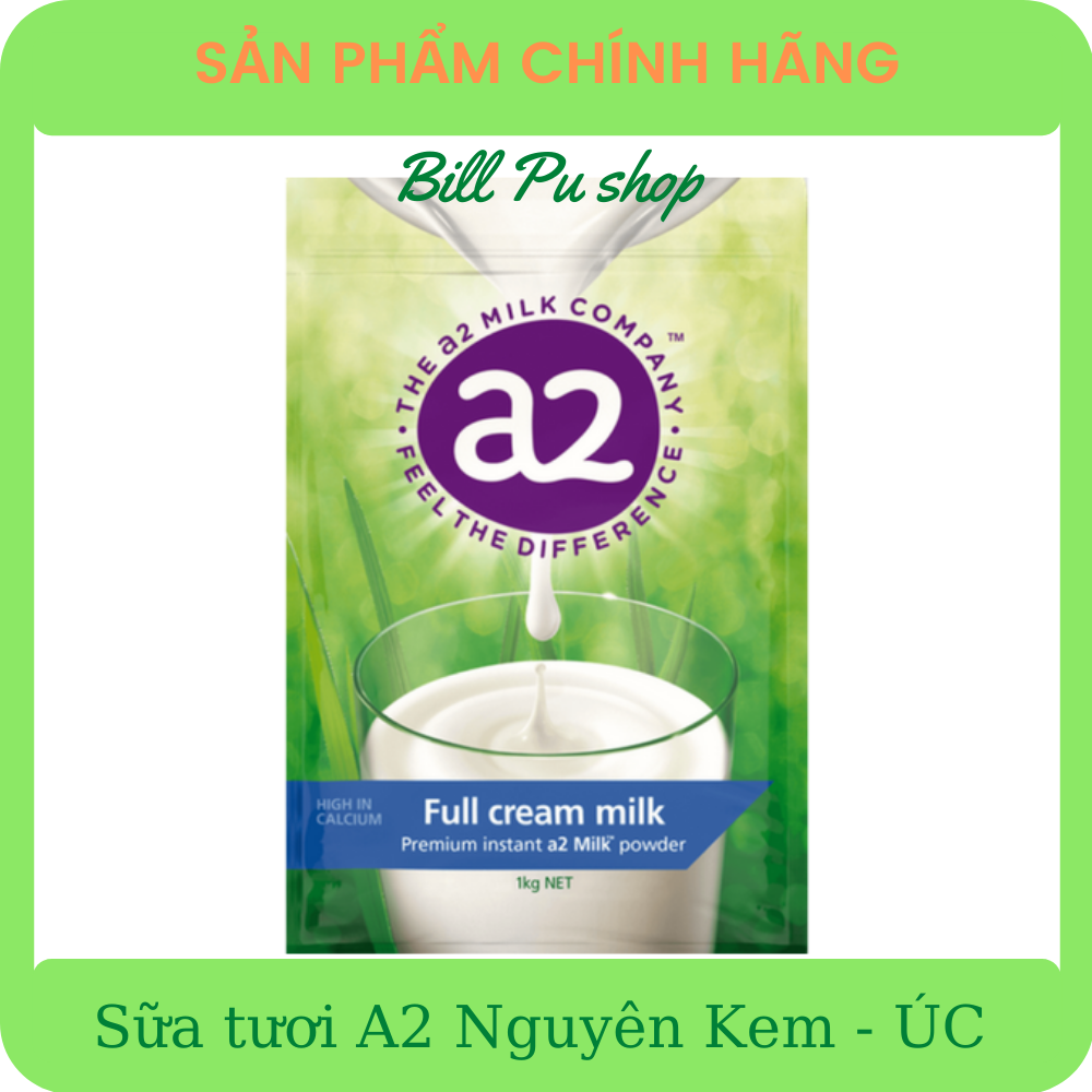 Sữa tươi A2 Nguyên Kem gói 1KG - Úc [Date 07/2021]