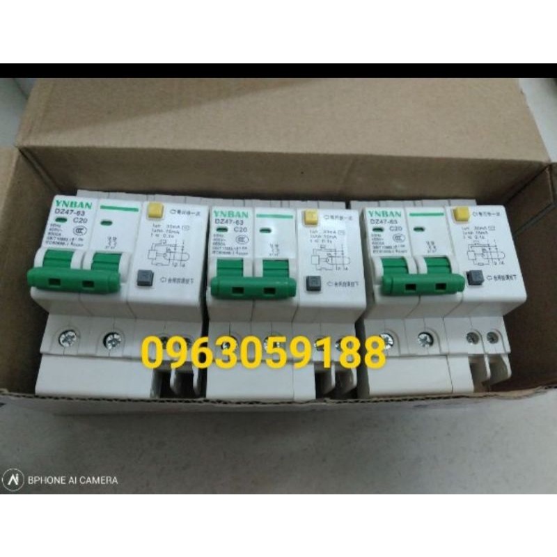 Aptomat dz47chống giật 2 pha c20a - c32a -c63a