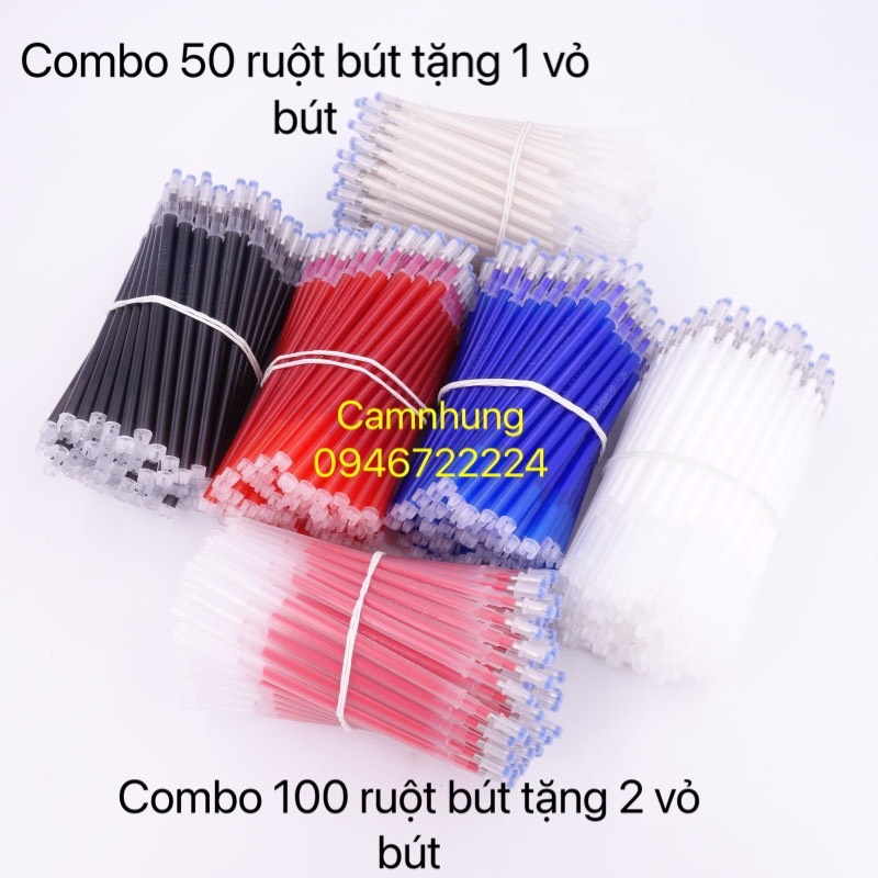 Ngòi bút ủi bay ruột bút bay bút vẽ vãi combo 50 -100 cây tặng vỏ bút