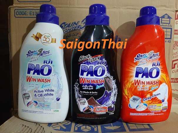 Nước giặt PAO Chai 850ml Thái Lan - màu Cam