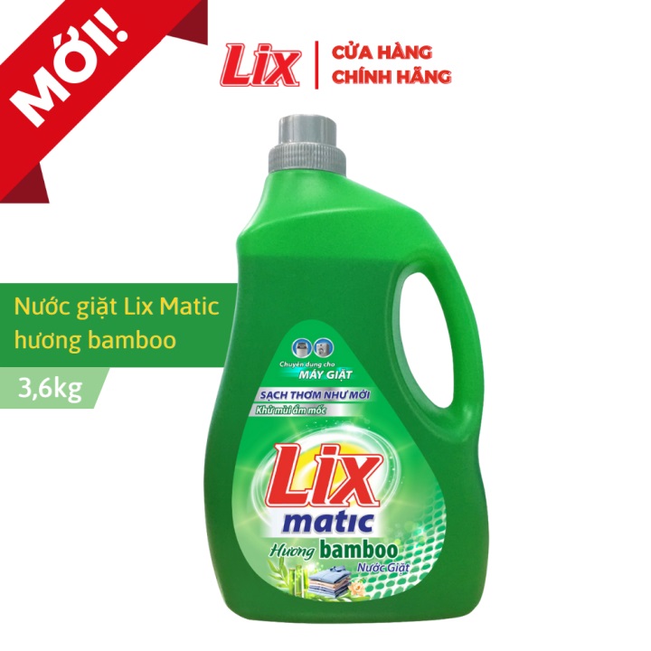 Nước giặt Lix Matic 3.6kg chuyên dụng máy giặt cửa trước