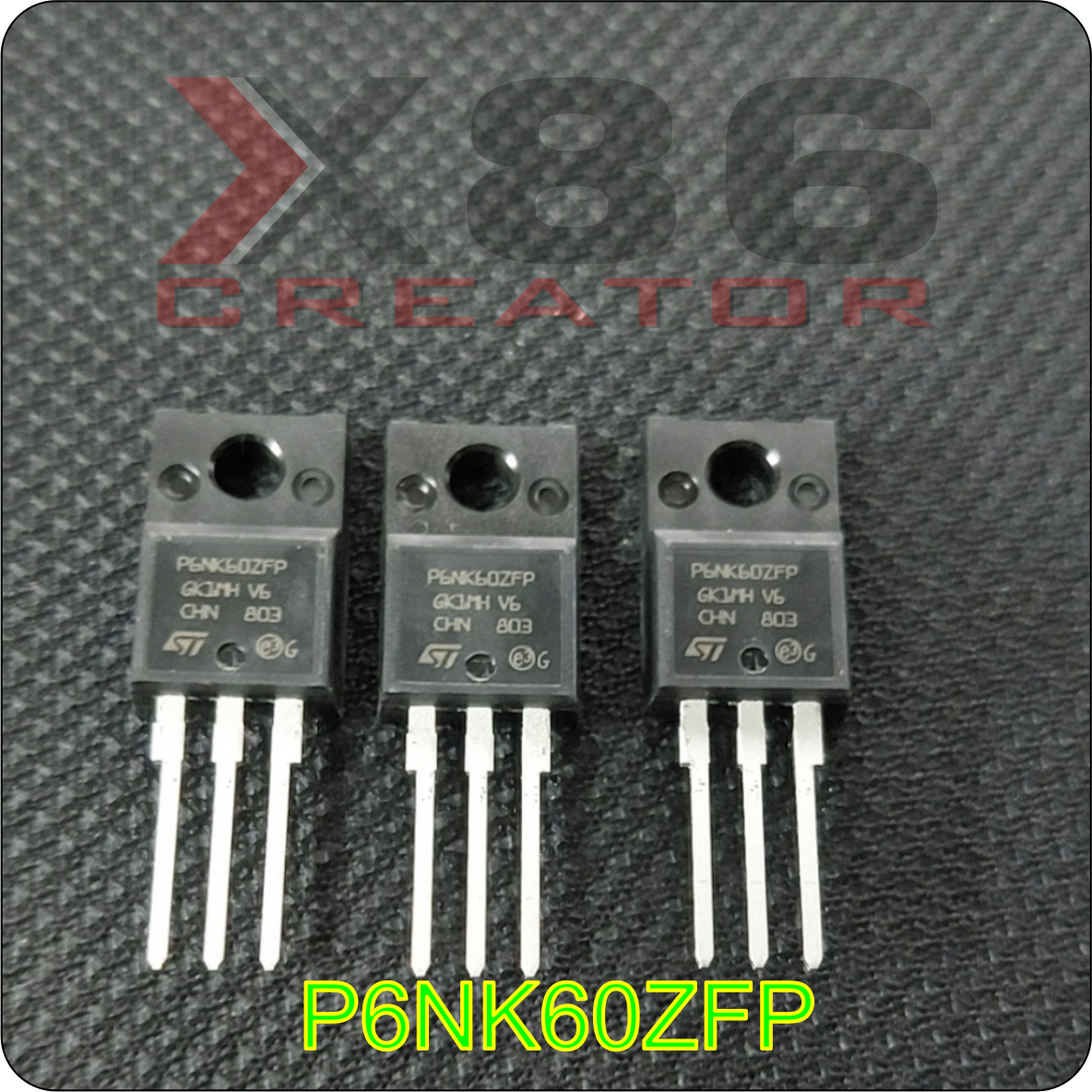 Mosfet kênh n stp6nk60zfp