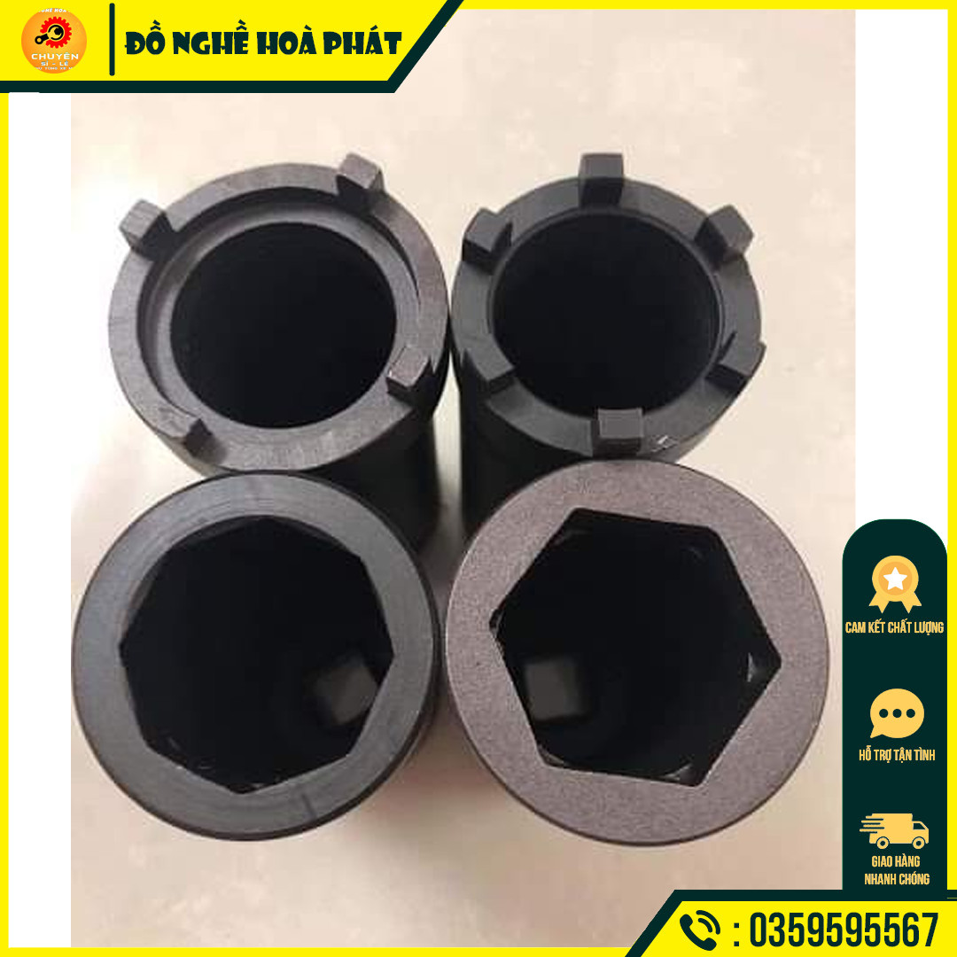 Dụng cụ khẩu siết mở ốc chén cổ phốt xe máy - Bộ khẩu tuýp bắn cổ phốt các dòng xe Honda, Yamaha