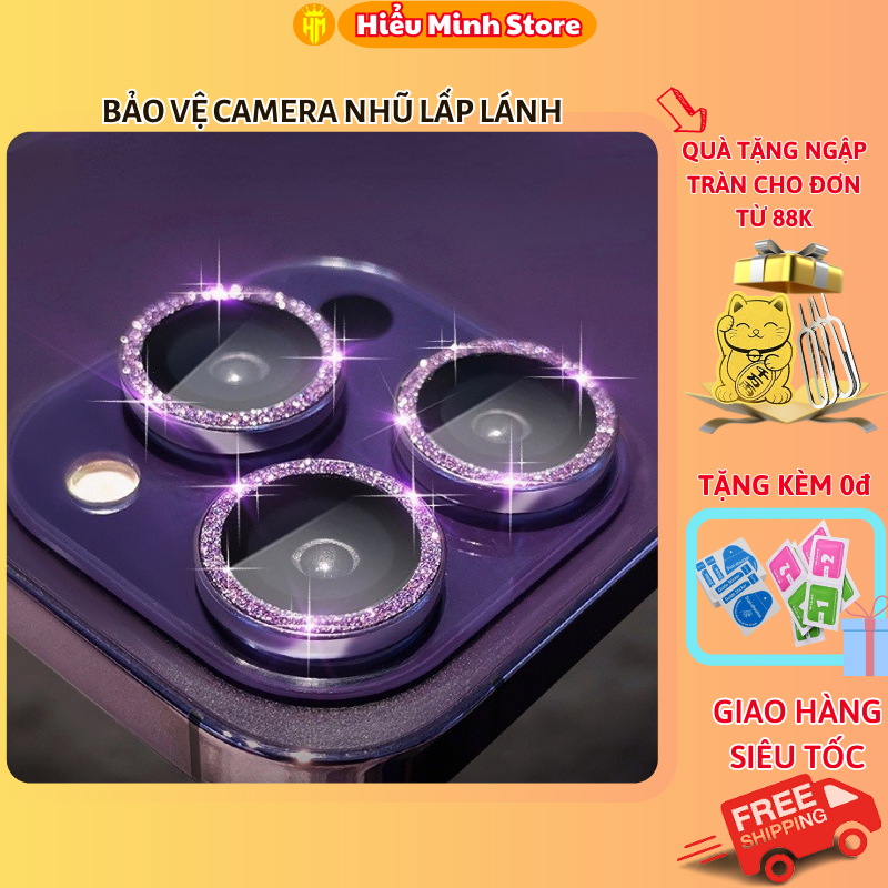 Mếng dán nhũ bảo vệ mắt camera iphone 11pro, 11promax, 12 pro, 12 promax, 13 promax.
