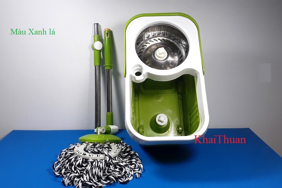 Bộ cây lau nhà 360 độ lồng inox