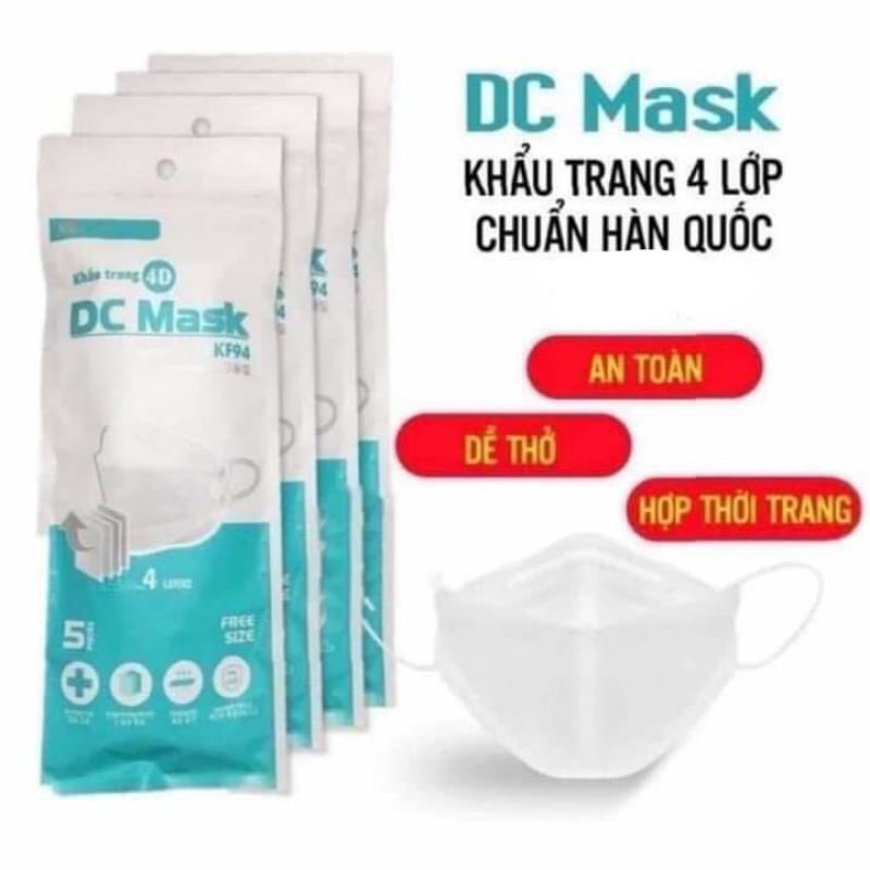 Khẩu trang kf94 dc mark 10/cái
