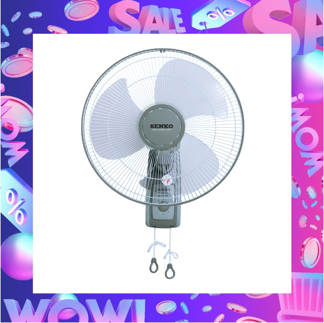 [FREESHIPMAX] Quạt điện treo tường 2 dây Sen-ko TC1686 - GIAO MÀU NGẪU NHIÊN