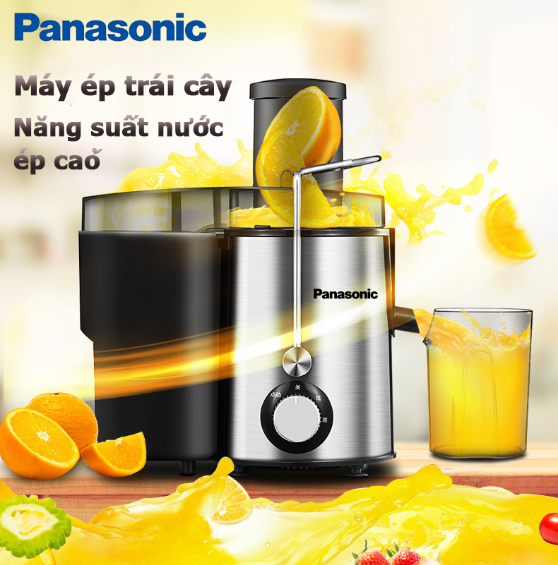 Máy ép chậm hoa quả Panasonic - Máy Ép Trái Cây Giữ 98% Lượng Nước - máy ép trái cây đa năng - máy ép chậm trái cây - ép rau củ hoa quả - dàng tháo lắp vệ sinh - Thiết kế máy nhỏ gọn, phù hợp cho góc bếp xinh xắn