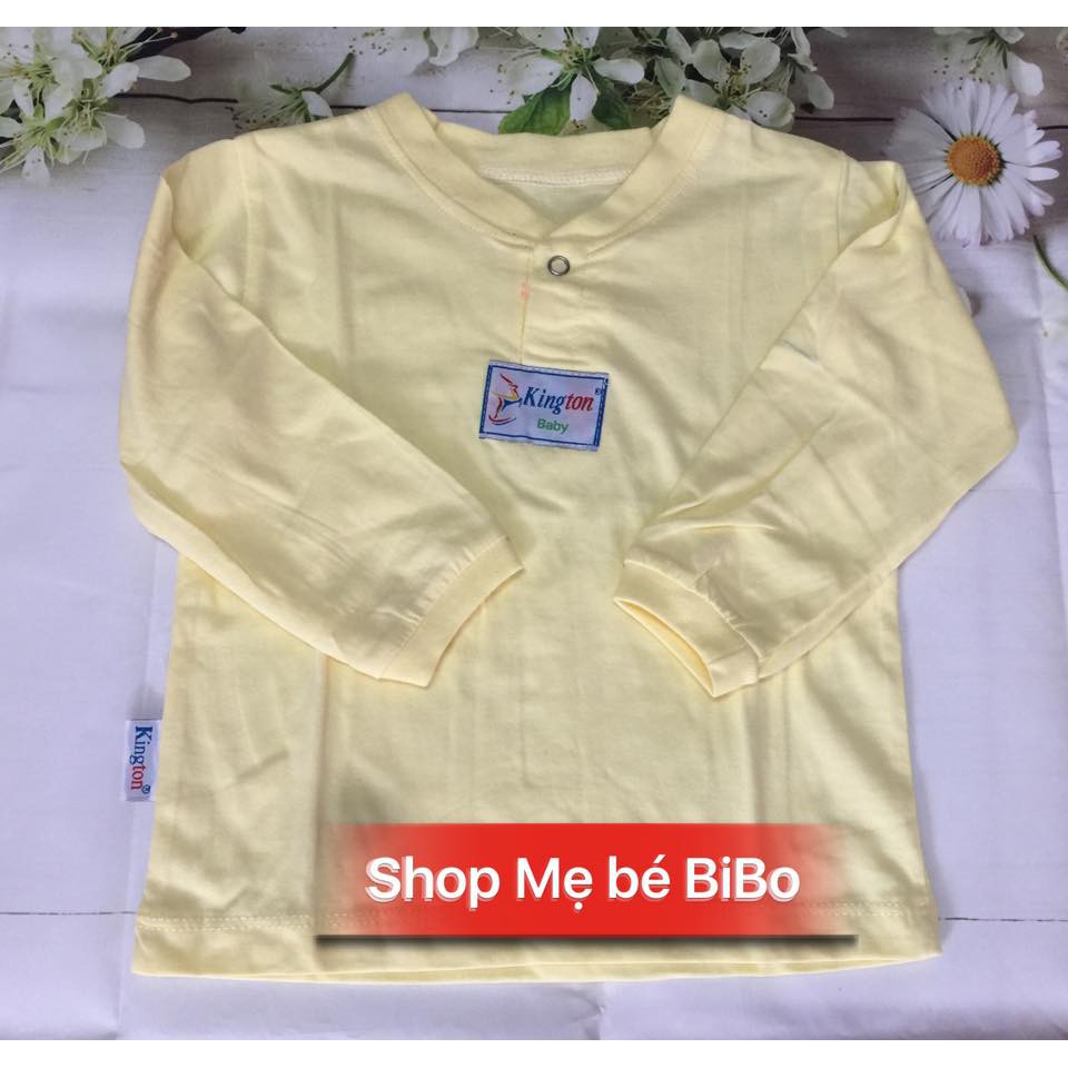 Áo tay dài cho bé mặc nhà, áo cổ trụ kinton