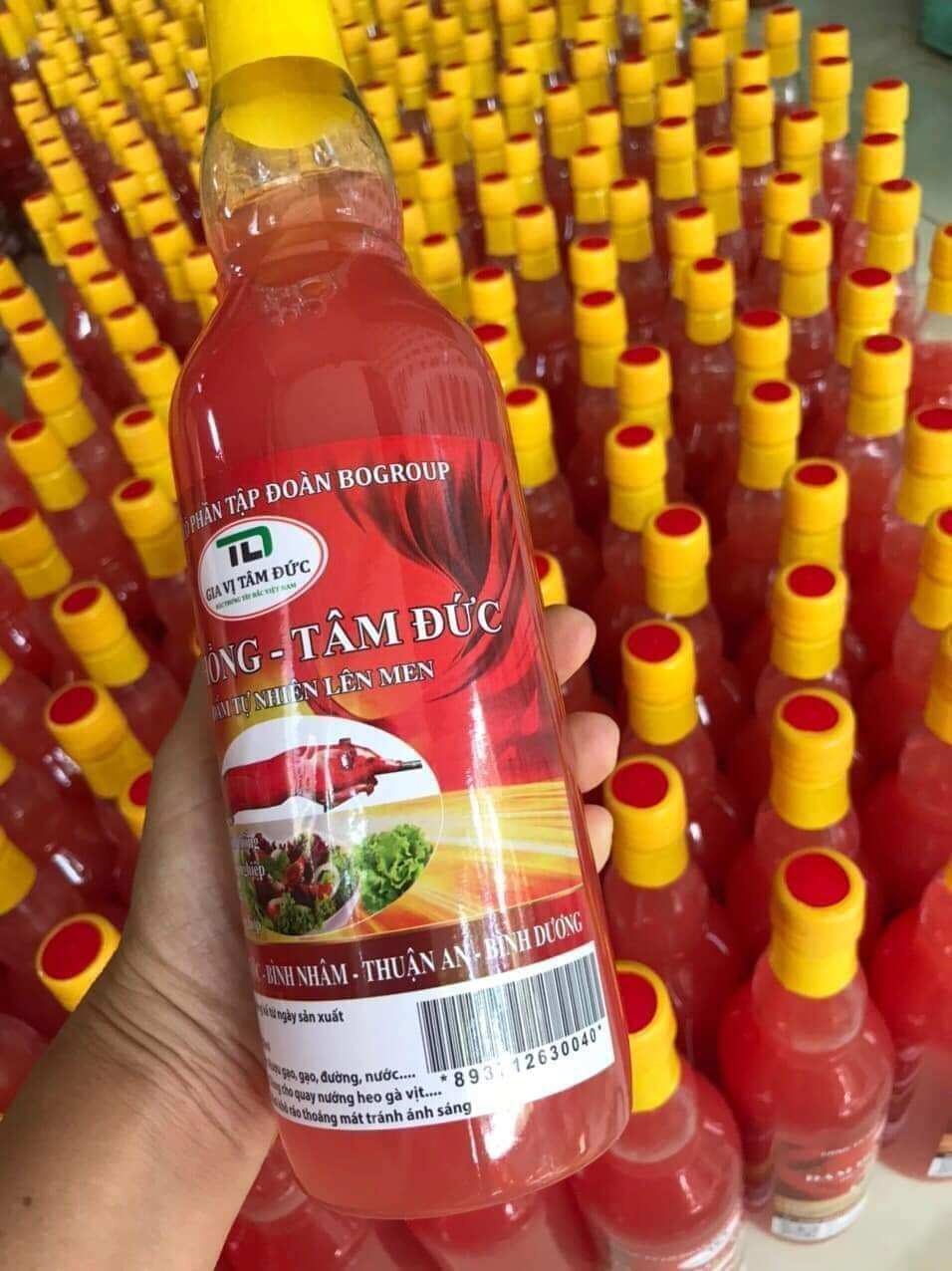 Dấm Hồng Lên Men Tự Nhiên - Dấm Hồng Tâm Đức - Giấm | Bachhoa.Extra.vn