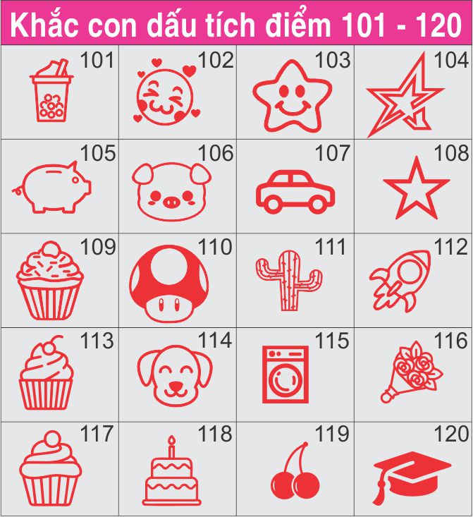 Khắc con dấu logo tích điểm