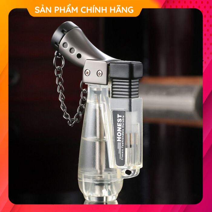 Hộp Quẹt Bật Lửa Khò 1 Tia Honest BCZ 185 Thiết Kế Nhỏ Gọn Đẹp Độc Lạ Lửa Khò Mạnh Mẽ - Dùng Gas Cao Cấp hungnguyen - 39 Nguyễn Hữu Huân