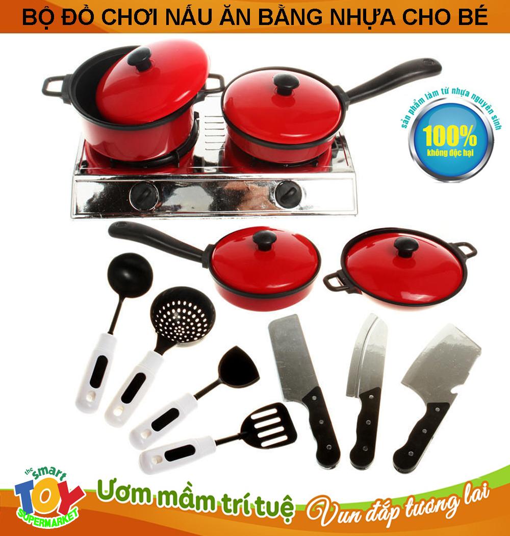 Bộ đồ chơi nấu ăn bằng nhựa xinh xắn dành cho các bé
