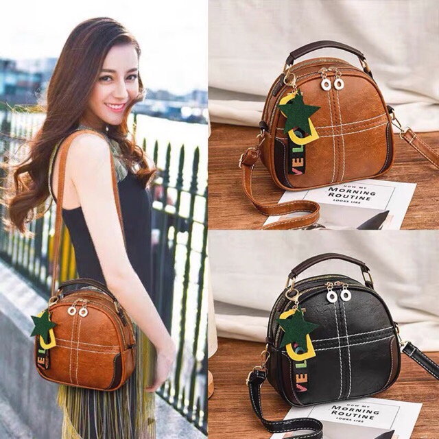Balo túi đeo chéo 2020 thời trang trang du lịch đi học mini nữ đẹp B DC113
