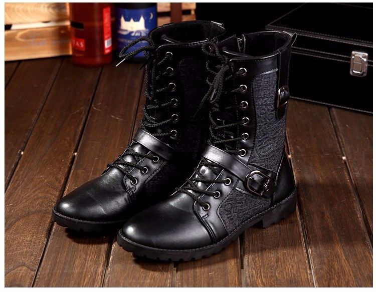 Giày bốt nam cá tính ADODA - ADDGN76 đen