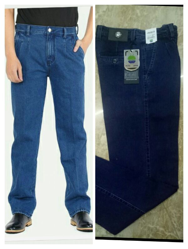 Quần bò thụng túi chéo Nam Trung niên chất giãn - 5279