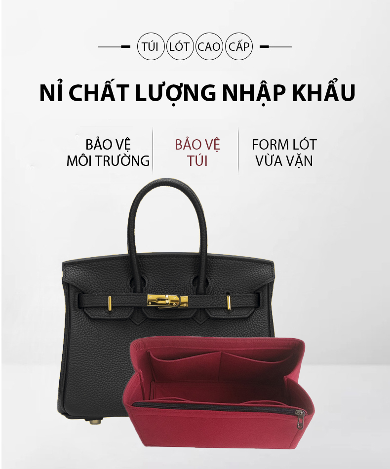 HBK LÓT TÚI Hm Birkin cao cấp full Size | Khách có nhu cầu may LÓT TÚI bất kỳ vui lòng Chat với shop