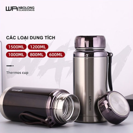 Bình giữ nhiệt Inox WL7 cao cấp, giữ nhiệt trên 12H, nhiều kích cỡ