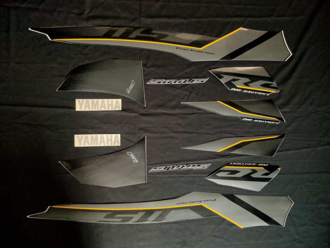 BỘ TEM RỜI XE SIRIUS FI 3 LỚP ĐỜI 2018  (MÀU ĐEN NHÁM)