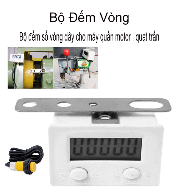 Bộ đếm số vòng dây cho máy quấn motor , quạt trần