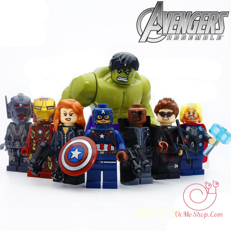 Trọn bộ 8 mô hình lắp ráp lego nhân vật siêu anh hùng avenger m3