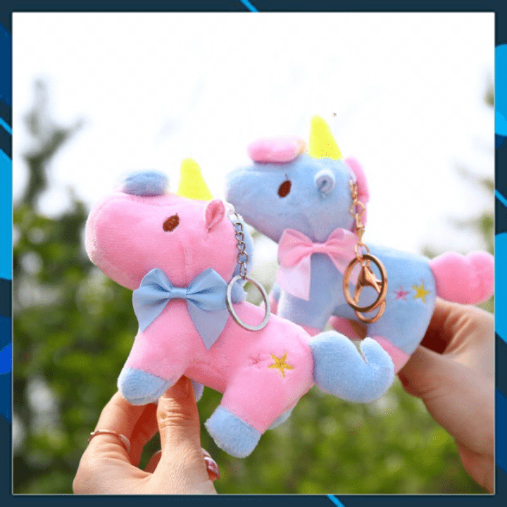 Móc khoá unicorn bông