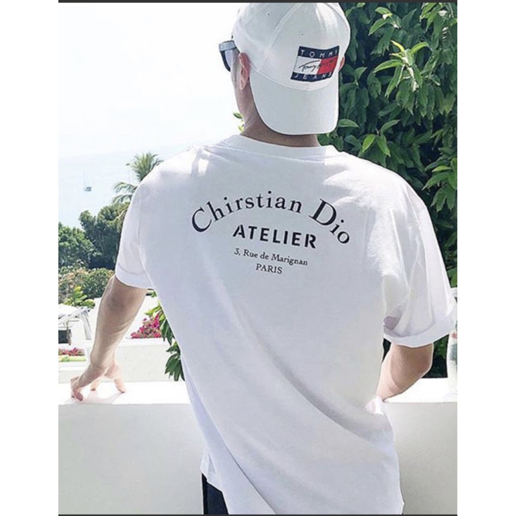 Áo thun Stee nam tay lỡ unisex form rộng overtee Chirstian Dior chất vải cotton xịn Trumunisex