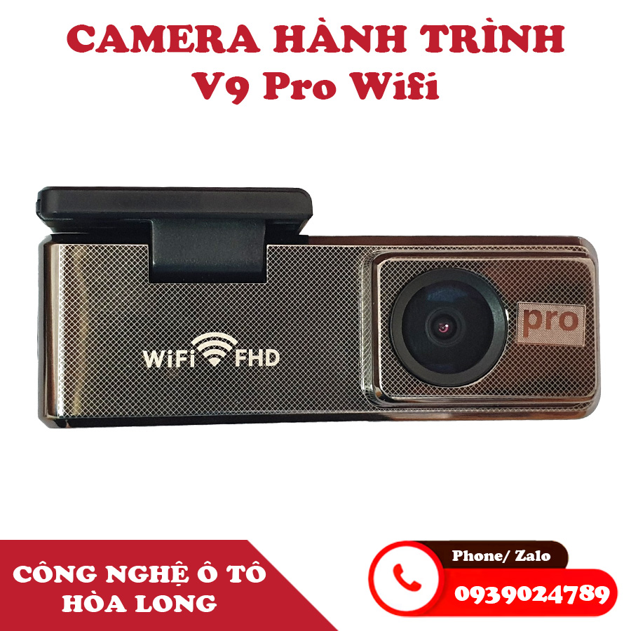 Camera hành trình ô tô V9 Pro Wifi kết nối điện thoại hoặc xem trực tiếp trên màn hình Android ô tô