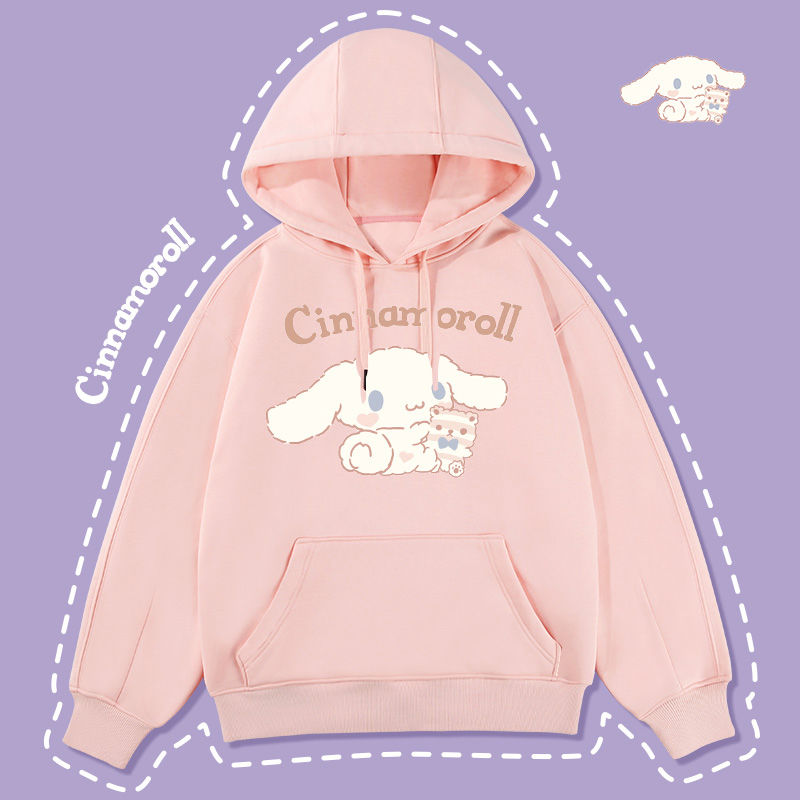 Kawaii sanrioes Anime cinnamooll phim hoạt hình trẻ em áo len trùm đầu trẻ em áo chui đầu tay ong áo quần áo trẻ em giữ ấm