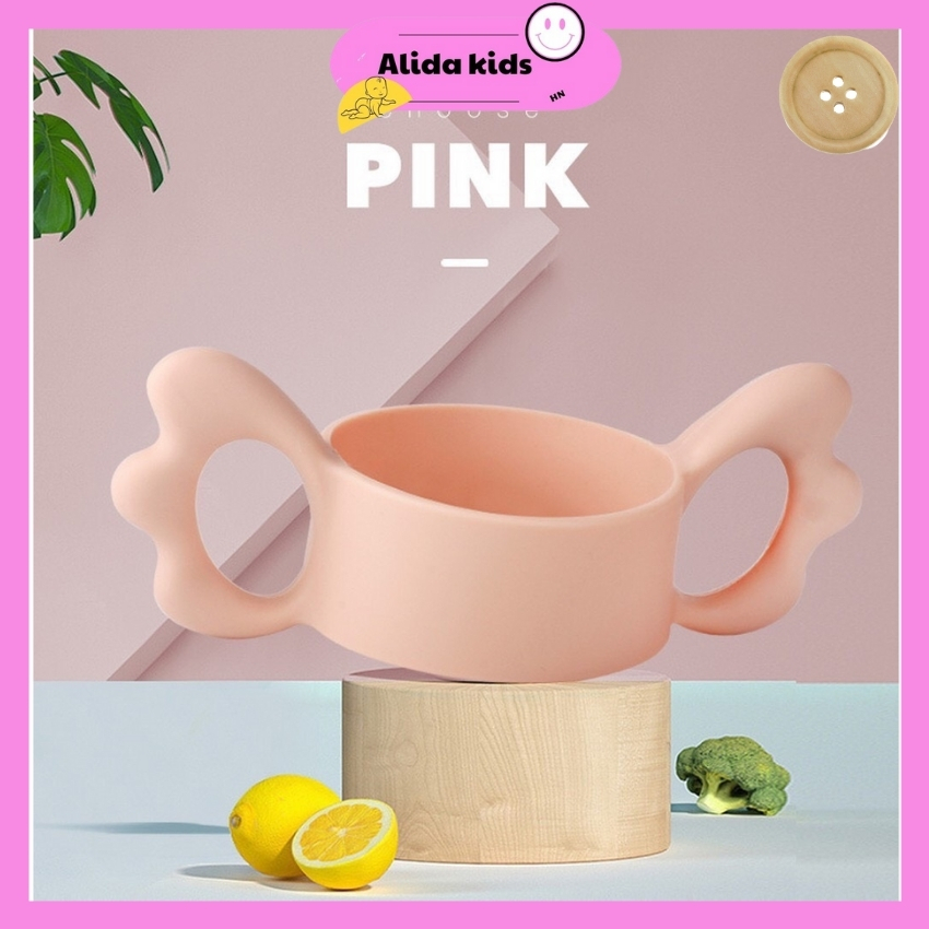 [FREESHIP+QUÀ TẶNG] Tay cầm Bình sữa cánh tiên MOYUUM silicon ALIDA KIDS cho bé tặng vòng dâu tằm 19K