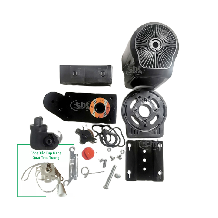 Bộ vỏ quạt treo thân sắt full bộ
