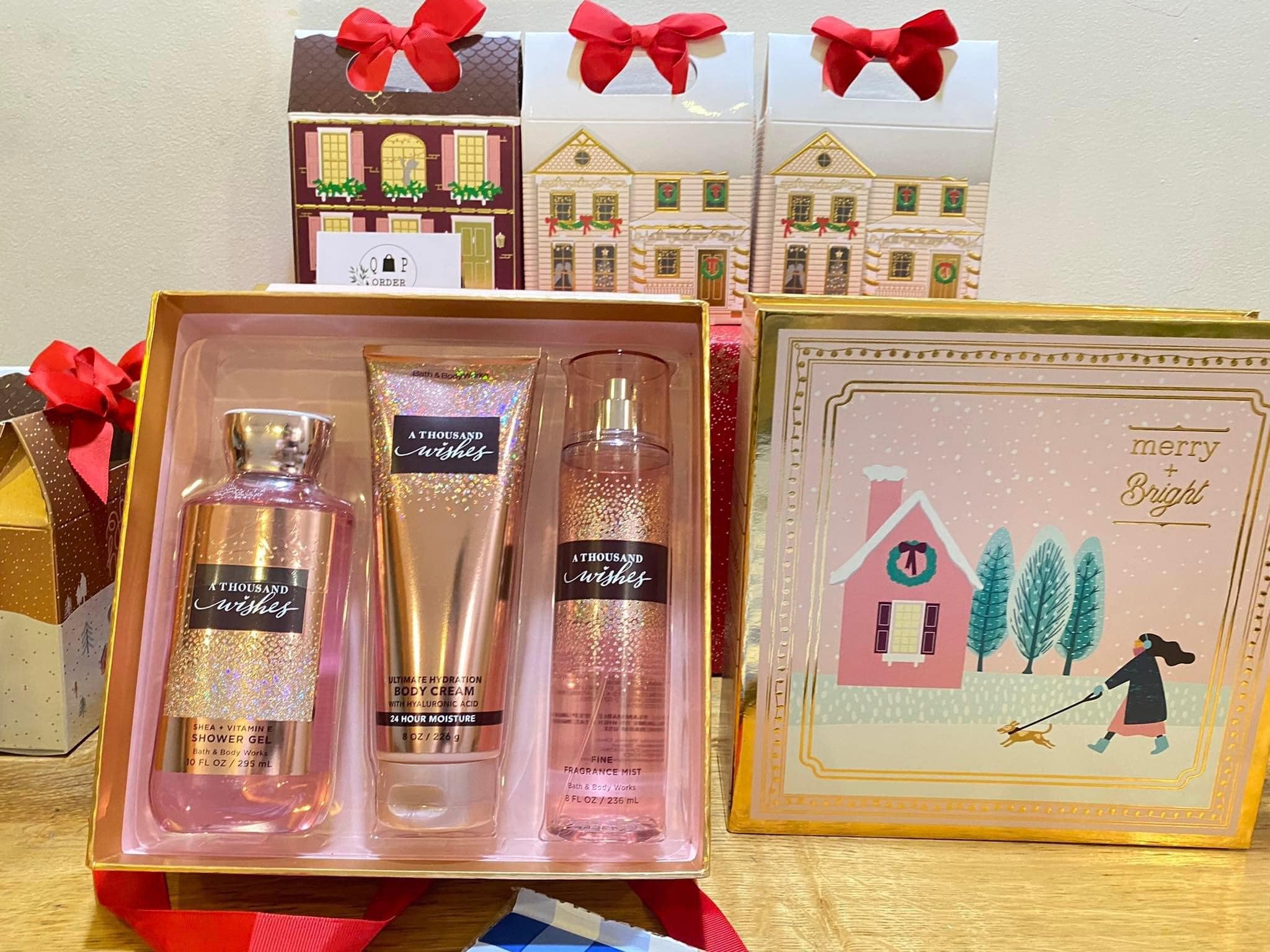 A Thousand Wishes Set quà tặng xịt thơm lotion sữa tắm bill Mỹ Gift