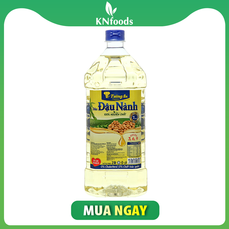 Dầu đậu nành 100% nguyên chất Tường An chai 2 lít