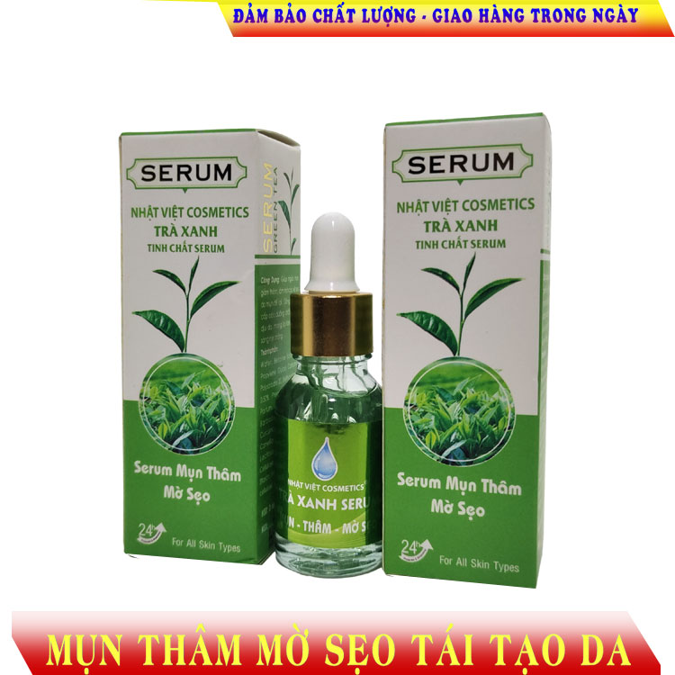 Serum mụn thâm mờ sẹo dưỡng trắng tái tạo da se khít lỗ chân lông Nhật Việt 15ml