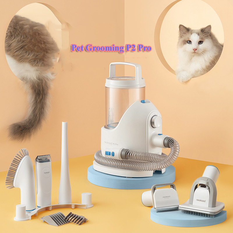 Máy cắt tỉa lông chó mèo, máy hút lông vệ sinh Neabot Pet Grooming P2 Pro