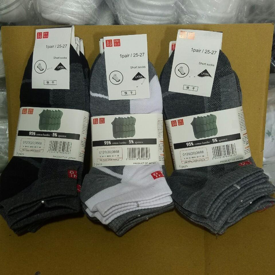 [ ảnh thật -siêu sale ] - set 3 đôi tất NAM - UNI cao cấp