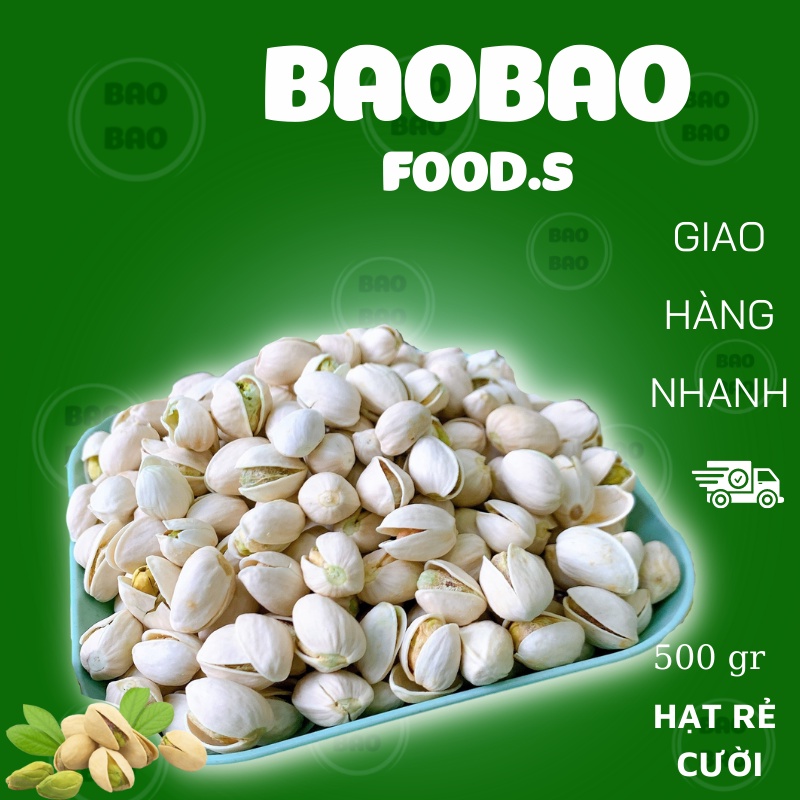 Hạt dẻ cười- Không tẩy trắng - Hột dẻ cười mỹ hàng xuất khẩu loại 1-Đồ ăn vặt Baobao