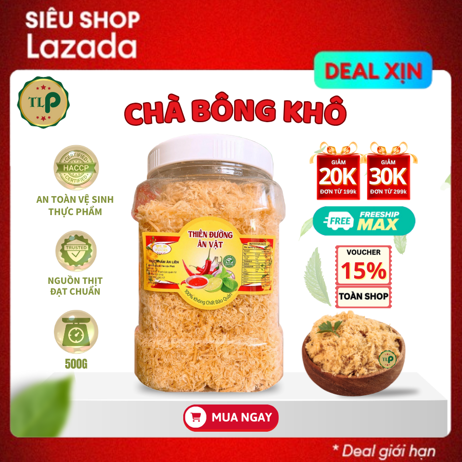 CHÀ BÔNG GÀ TÂN LỘC PHÁT - HŨ 500G