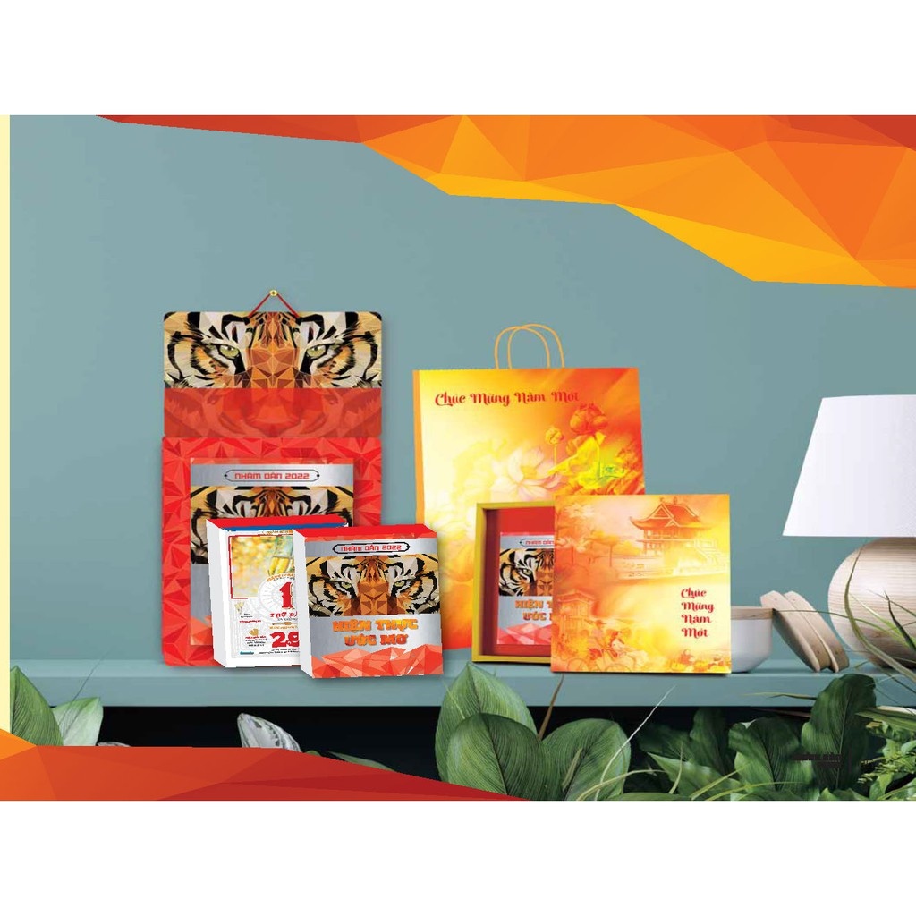 Lịch treo tường -Bộ Bloc lịch 2022-Hiện Thực Ước Mơ - khổ 17x24-20x30-25x35-35x50cm - Trọn bộ NT