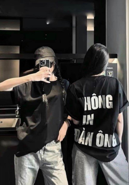 Áo phông nam nữ,Không Tin Đàn Ông hot hit 2 màu đen trắng,chất cotton from rộng unisex,hnn.