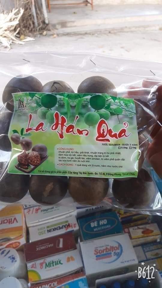 La hán quả quả la hán khô, 10 trái to đùng loại 1 chất lượng, trà la hán thanh nhiệt cơ thể mùa hè nóng nực