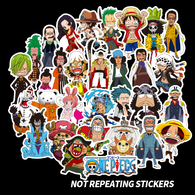 Sticker PVC Chống nước Hình dán One Piece Luffy Zoro ST-031