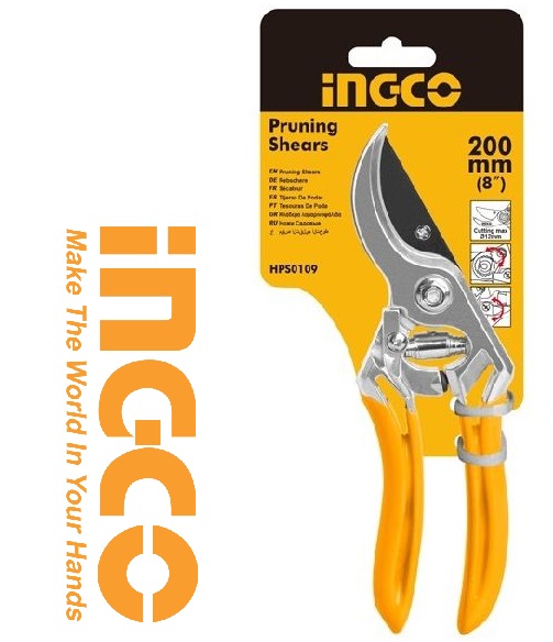 Kéo cắt tỉa cành làm vườn 200mm 8inch ingco hps0109
