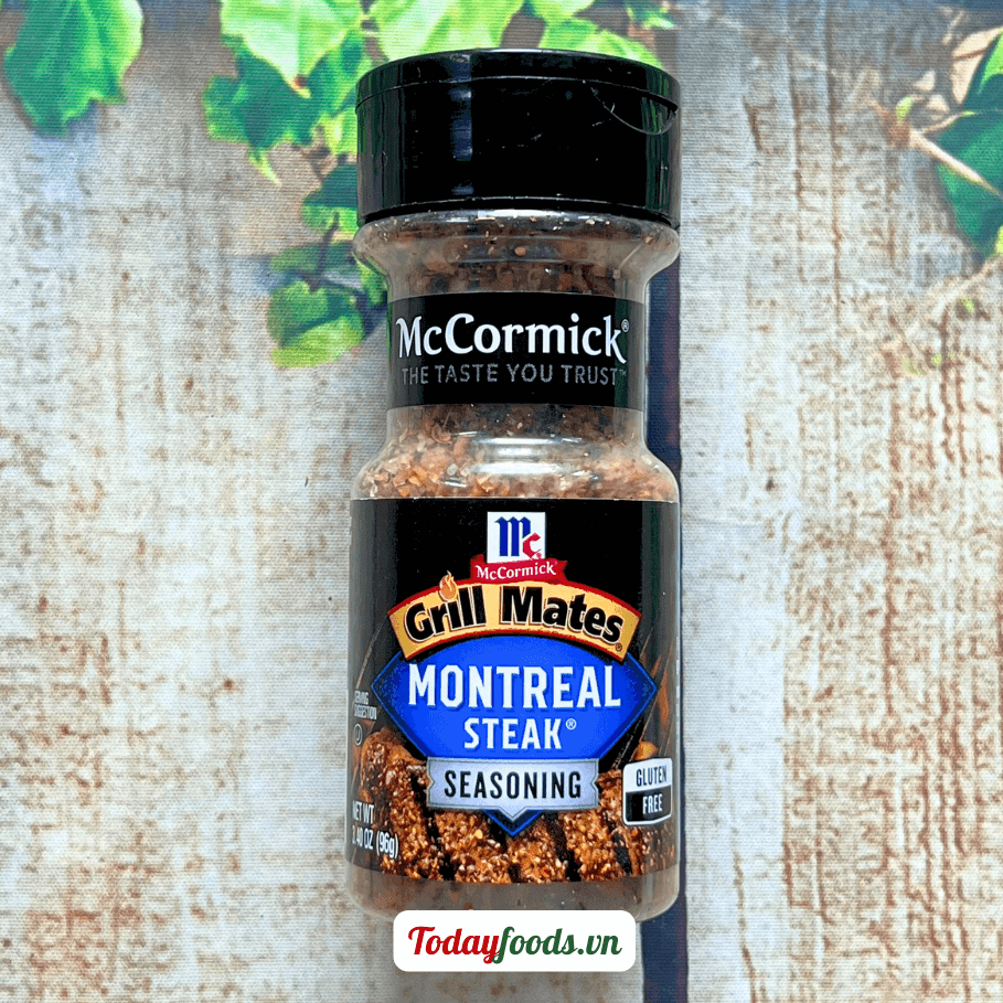 Gia vị ướp bò kiểu mỹ montreal steak mccormick grill mates 96g