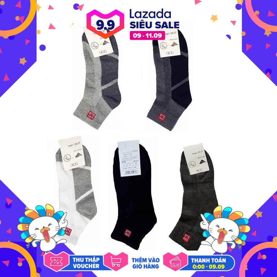 Bộ 10 đôi tất vớ nam cổ trung UNI (Loại 1)